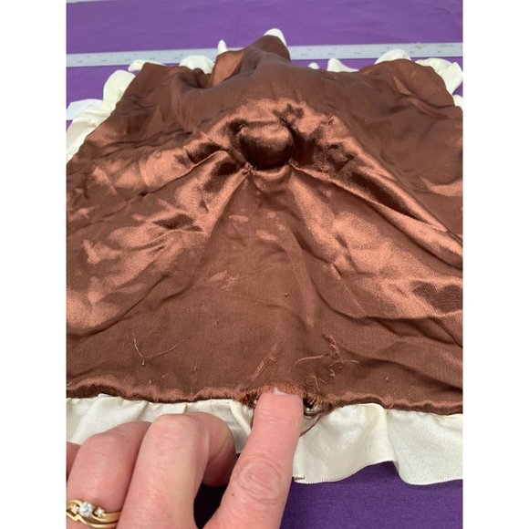 Nookums Monkey Brown Cream Silky Minky FLAWED Security Blanket Lovie - Picture 8 of 11